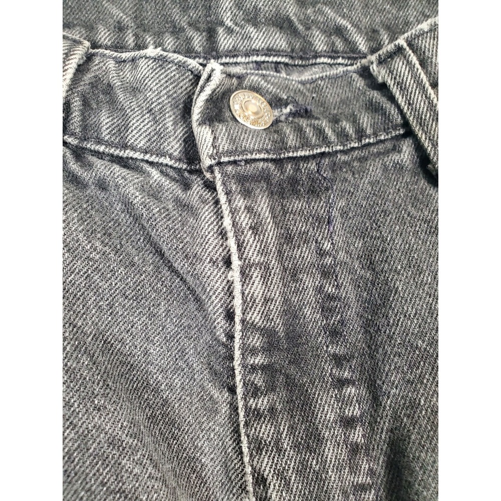 Vintsge Levi's 560 Orange Tab Jeans Mens 31x32 Black USA Loose Taper Distressed - Picture 7 of 16